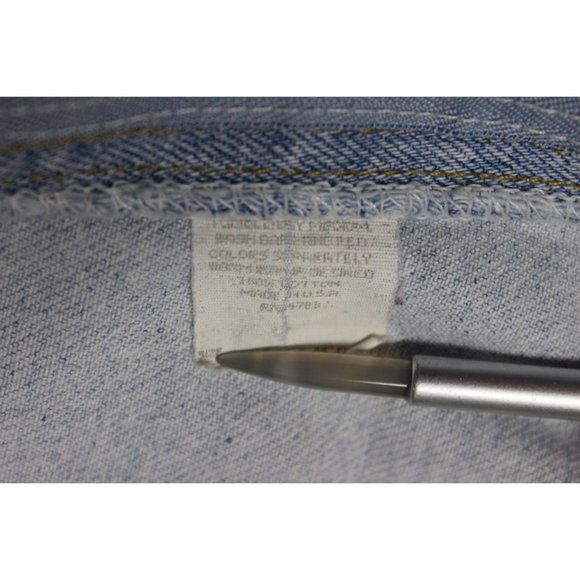 Lee women's 80s 90s vintage light wash high rise tapered leg mom jeans 16/18 Med - Picture 9 of 16